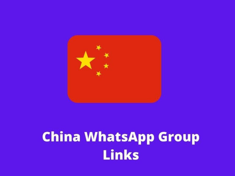 China WhatsApp Group Links