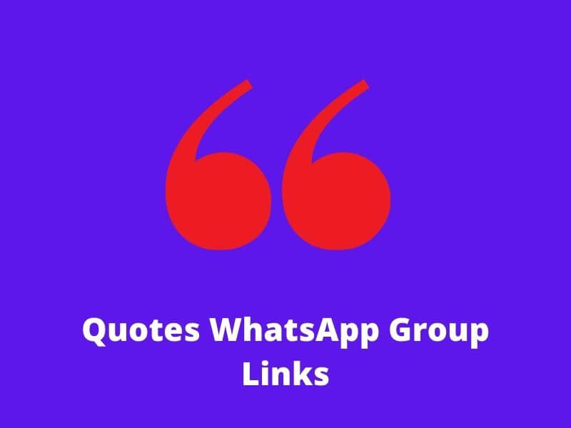Quotes WhatsApp Group Links